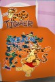 Oranžové povlečení s motivem Medvídka Pů a Tygra Jerry Fabrics