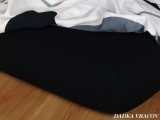Jersey prostěradlo černé | 180/200