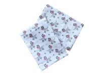 Bavlněné tetra osušky pro kojence s motivem zebry růžové | 2x 90/100