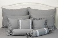 Povlak jednoduchý šedé barvy | Povlak bavlněný jednoduchý 