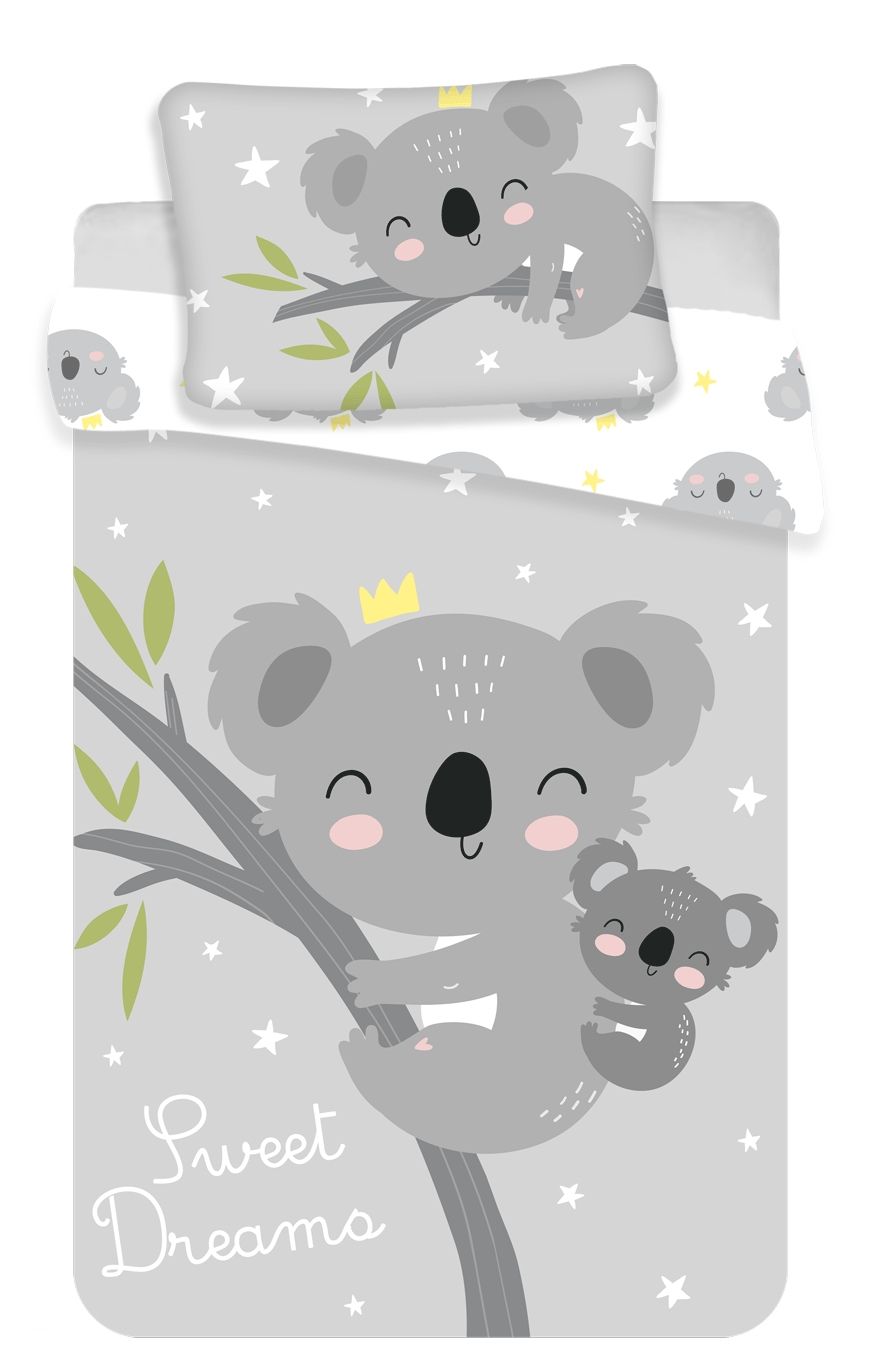 Bavlněné povlečení do postýlky s roztomilý medvídek koala Jerry Fabrics