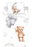 Bavlněné povlečení do postýlky medvídek baby | 1x 135/100, 1x 60/40