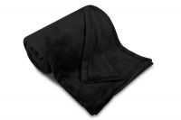 Mikroflanelová deka černá UNI SLEEP WELL | 150/200