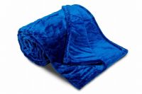 Kvalitní mikroflanelová deka v královsky modré barvě | 150/200