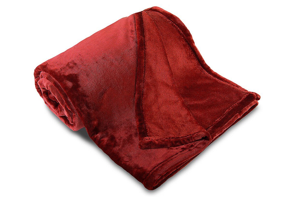 Kvalitní mikroflanelová deka ve skořicové barvě Svitap